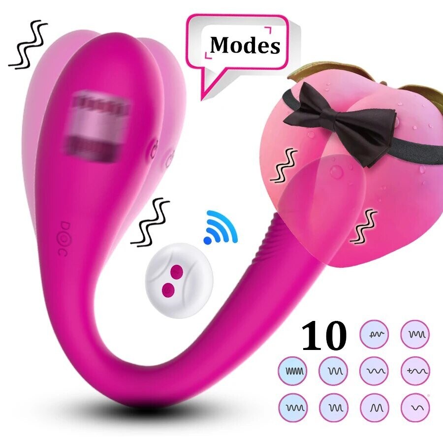 Vibradores Inalámbricos Para Parejas Dildo Punto G Estimulador De Silicona Vibradores Dobles Juguetes Sexuales De Silicona Para Mujer Masturbador