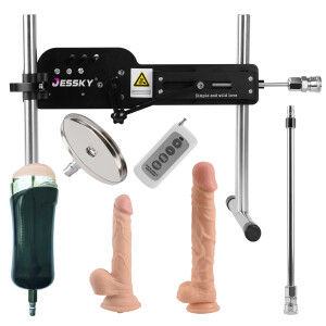 Máquina De Sexo Premium, Juguetes Sexuales Para Adultos Con 5 Accesorios Y Conectores De Aire Rápido. Máquinas De Penetración Automática Para Mujeres Y Hombres
